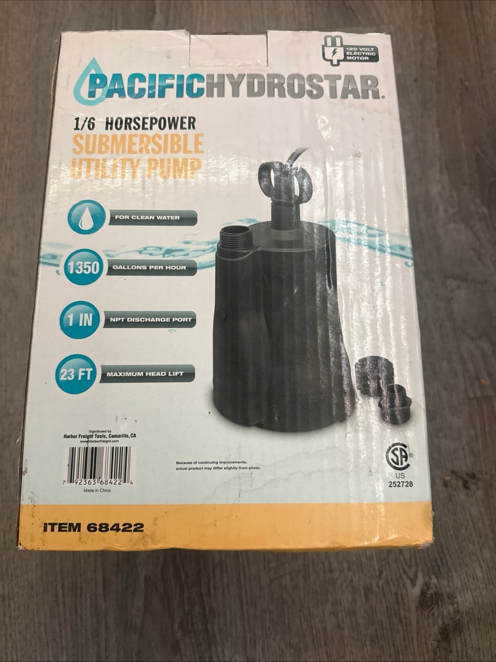 Pacific Hydrostar 1/6 HP Submersible Utility Pump – Black
